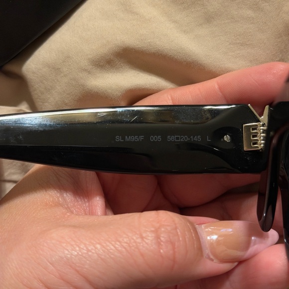 **AUTHENTIC** Saint Laurent Glossy Black Sunglasses - Picture 5 of 8